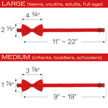 Red Bow Tie for Men and Kids by Adam Young
