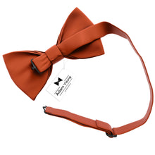 Burnt Orange Bow Tie with Handkerchief Set for Men and Kids by Adam Young