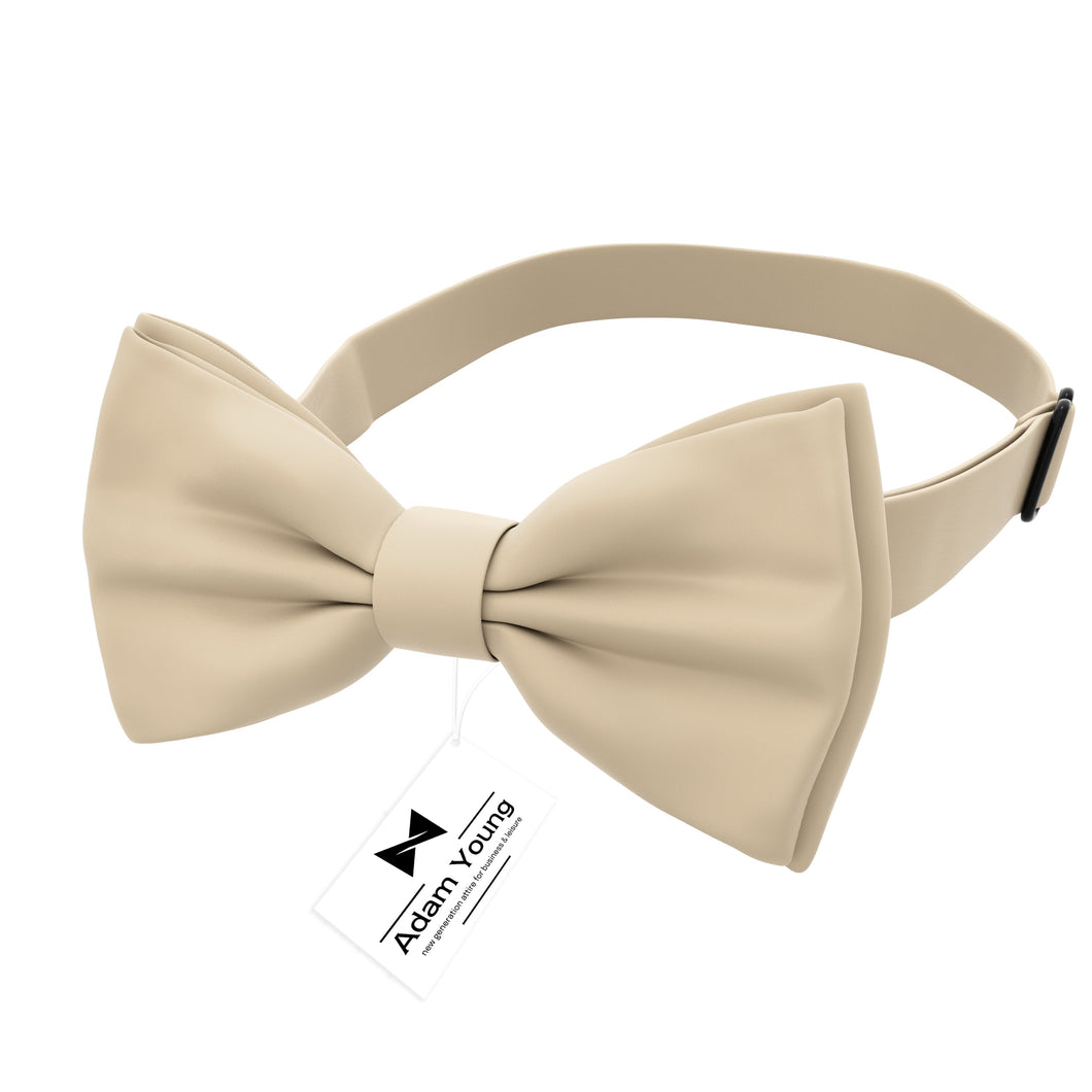 Champagne Herringbone Kids Bow Tie Champagne Herringbone Kids Bow Tie