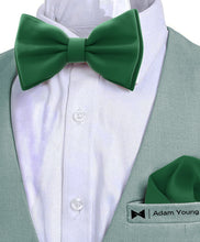 Juniper Bow Tie with Handkerchief Set for Men and Kids by Adam Young