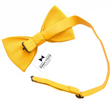 Merigold Yellow Bow Tie with Handkerchief Set for Men and Kids by Adam Young