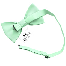 Mint Bow Tie with Handkerchief & Cufflinks Set by Adam Young