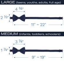 Navy Blue Bow Tie for Men and Kids by Adam Young