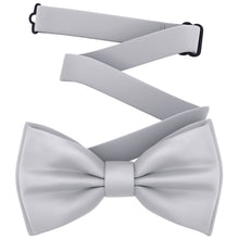 Silver Grey Bow Tie for Men and Kids by Adam Young