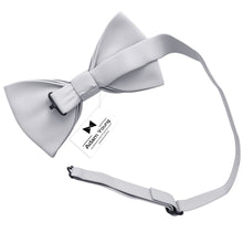 Silver Grey Bow Tie for Men and Kids by Adam Young