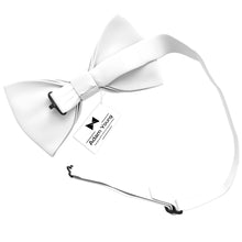 White Bow Tie with Handkerchief Set for Men and Kids by Adam Young