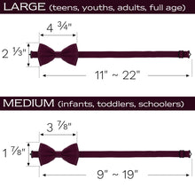 Wine Red Bow Tie for Men and Kids by Adam Young