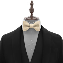 Champagne Self Tie Bow Tie for Men by Adam Young