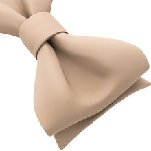 Dune Beige Self Tie Bow Tie for Men by Adam Young