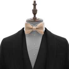 Dune Beige Self Tie Bow Tie for Men by Adam Young