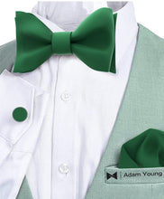 Juniper Self Tie Bow Tie with Handkerchief & Cufflinks Set for Men by Adam Young