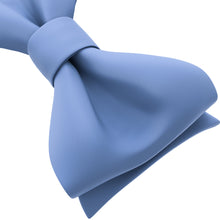 Light Blue Self Tie Bow Tie for Men by Adam Young