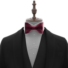 Maroon Red Self Tie Bow Tie for Men by Adam Young