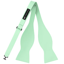 Mint Self Tie Bow Tie with Handkerchief Set for Men by Adam Young