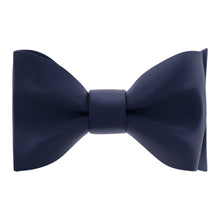 Navy Blue Self Tie Bow Tie for Men by Adam Young