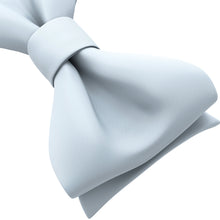 Pastel Blue Self Tie Bow Tie for Men by Adam Young