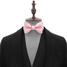 Pink Self Tie Bow Tie with Handkerchief & Cufflinks Set for Men by Adam Young