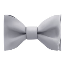 Silver Grey Self Tie Bow Tie for Men by Adam Young