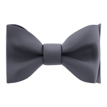 Slate Grey Self Tie Bow Tie for Men by Adam Young