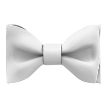 White Self Tie Bow Tie for Men by Adam Young